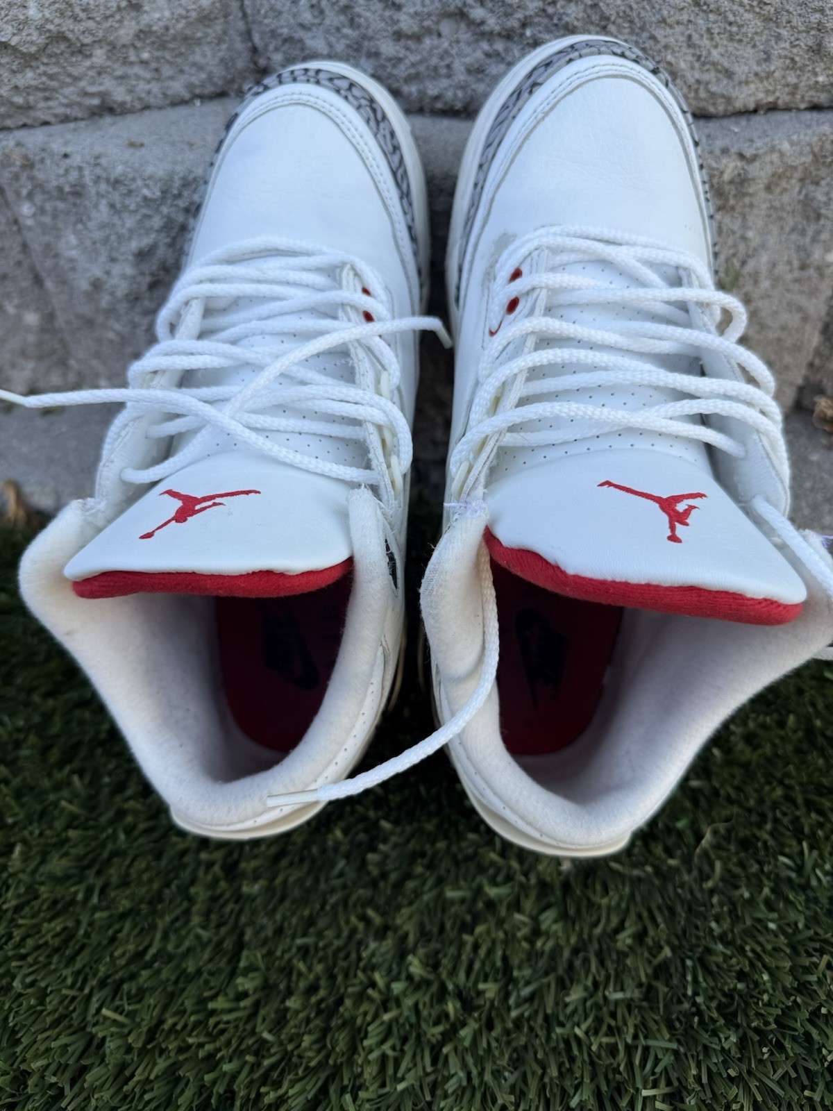 SAOLA Nike Air Jordan 3 retrò bianco cemento reimmaginate 2023 DM0967 100 taglia 6 5