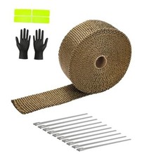 Exhaust Heat Wrap Roll 2" x 33' Titanium Fiberglass Heat Shield Tape 1 Rolls