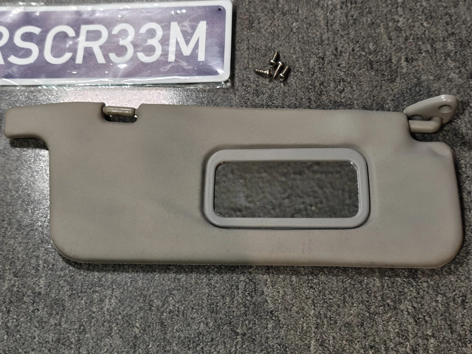 1993-2001 Subaru Impreza Sun Visors Pair Complete Outback Wagon - Image 3 of 4