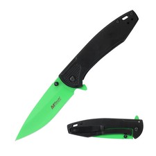 8.10" MTech Spring Assisted Knife w/Aluminum Handle and Reversible Pocket Clip