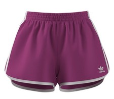 adidas Originals Women's Adicolor 3-Stripes Sprinter Shorts Lucid Fuscia Small