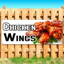 CHICKEN WINGS Advertising Food Snack Vinyl Banner Flag Sign USA SB10899