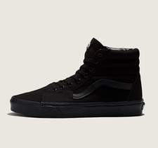 Vans Sk8-Hi, Black/Black/Black, US Mens 9.0