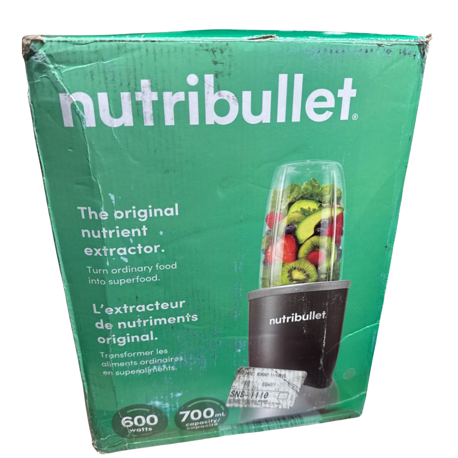 NutriBullet 600W Original Nutrient Extractor Blender 700mL C