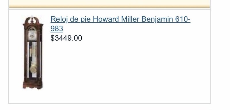 Howard Miller Benjamin 610-983 Longcase/Grandfather Clock, Brown