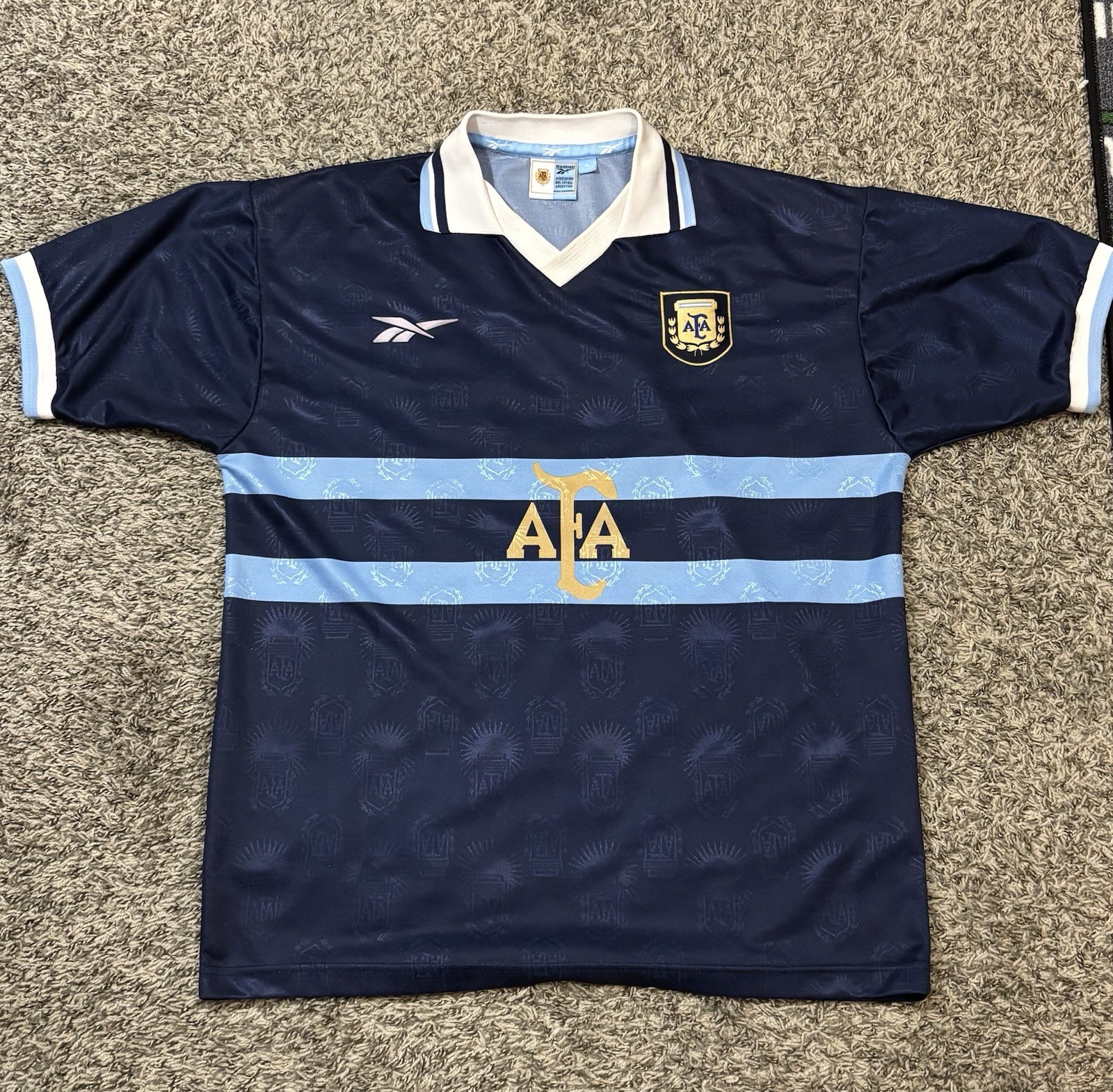 Vintage 1999-2001 Argentina Soccer Reebok Jersey Men’s XL