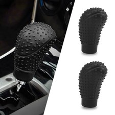 Pack-2 Car Shift Knob Cover, Anti-Slip Silicone Car Gear Shift Knob 1 PC Black