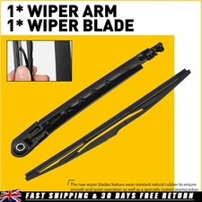 For Zafira Tourer Mk3 2011-2019 Rear Windscreen Wiper Arm & Blade Set 35cm / 14"