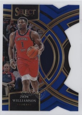 2023 Panini Select Premier Level Blue Prizm Die-Cut 177/249 Zion Williamson 0ud4