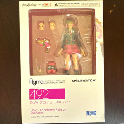 Max Factory figma 492 D.Va Academy Skin ver. Overwatch Action Figure