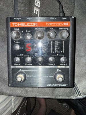 TC Helicon Voicetone Harmony M MIDI Vocal Effects Processor Pedal  Untested