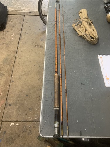 ALLCOCK SAPPER 9’6” 3 PCE SPLIT CANE TROUT/SEA TROUT FLY FISHING ROD WITH BAG