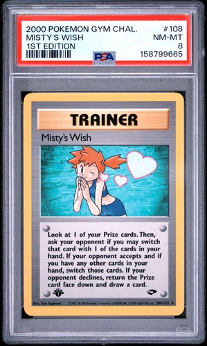 Misty's Wish (1st Edition) graded PSA 8 for sale on eBay
