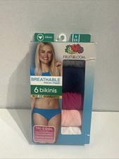 Fruit Of The Loom Womens Breathable Micro-Mesh Bikini Panty 5 Pack ONLY