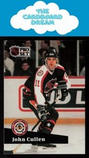 John Cullen 1991-92 Pro Set French #302 Hartford Whalers Hockey Card