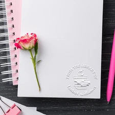 Custom From The Library of Embosser- Book Embosser- Book Reader Gift Ex Libris