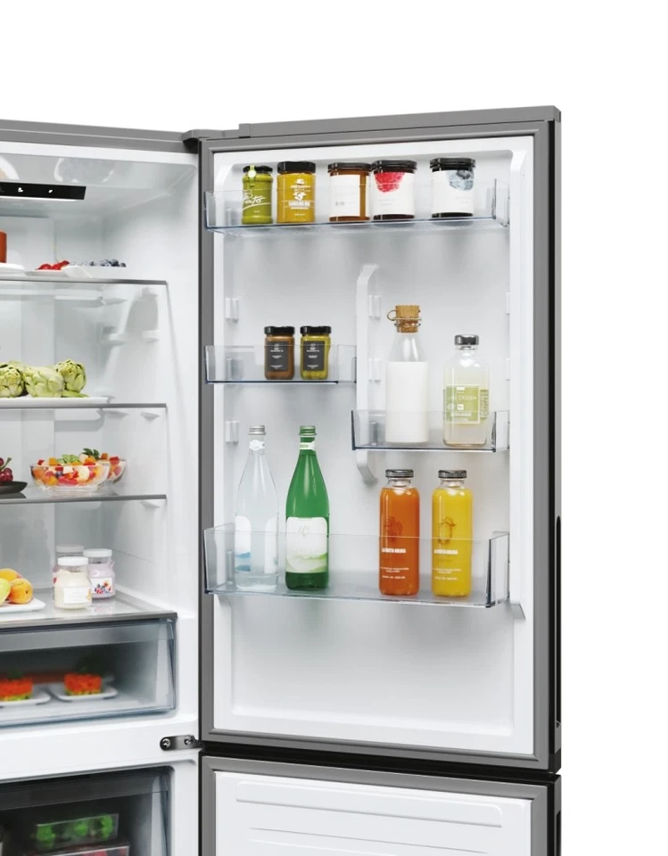 Candy frigo congelatore CNCQ2T618EX Libera installazione 355 Lt E Acciaio inox - Immagine 3 di 4