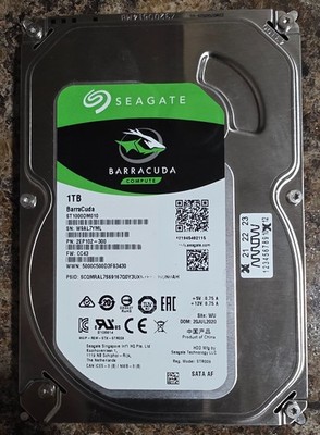 Seagate BarraCuda 1000GB Internal 3.5'' (ST1000DM010) HDD