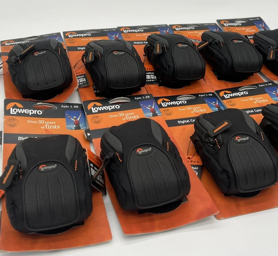 Ten Lowepro Apex 5 AW Compact Case in Black & Grey Compact Cameras Wholesale Lot - Image 4 of 4