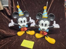  2 Disney World Mickey Mouse 90th Birthday Sippy Sipper Drink Cups Souvenir