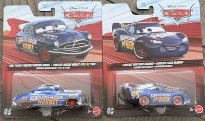 Disney Pixar Cars Dirt Track Fabulous Hudson Hornet & Fabulous
