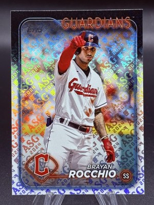 2024 Topps Brayan Rocchio All-Star Logo Variation ASG Holo Foil SP Guardians