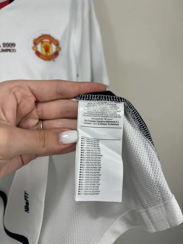 Vintage Nike Manchester United Champions League Final 2009 Nani 17 Soccer Jersey - Picture 15 of 21