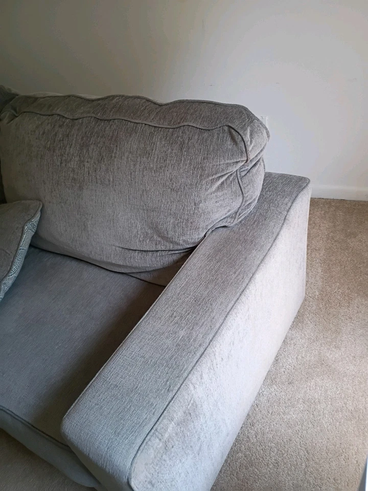 Ashley Furniture Gray Sofa with Cushioned Backrest - Image 2 of 4