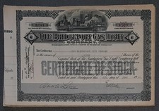 37 X The Bridgeport Gas Light Company 1931 div. Nennwerte Streifen links