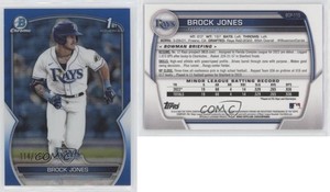 2023 Bowman Chrome Prospects Blue Refractor /150 Brock Jones #BCP-115