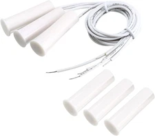 N.C. Recessed Wired Security Window Garage Contact Sensor Alarm Magnetic Reed...