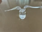 Heavy Clear Glass Spread Eagle Figure / Paperweight - Steuben Art Glass - c1960s