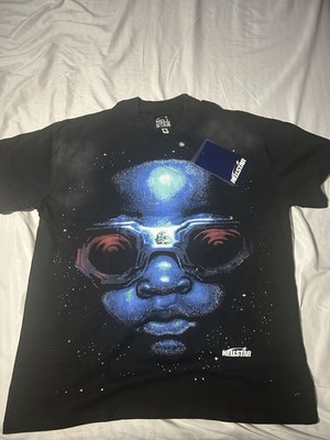 Hellstar Men's T-Shirt Size large - Black - Brand New Condition - Goggles
