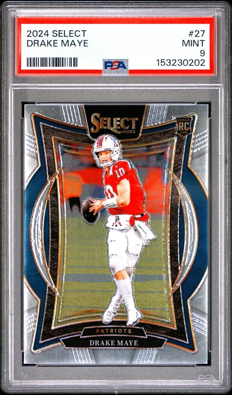 2024 PANINI SELECT #27 DRAKE MAYE ROOKIE RC PSA 9