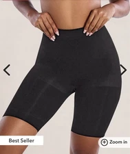 Curveez Second Skin Thigh Slimmer  Medium Black CUR3902