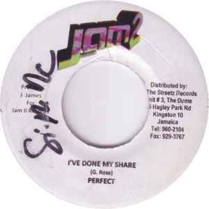 Perfect - I've Done My Share - Used Vinyl Record 7 - N4593z