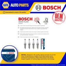 Juego de 4 bujías para PEUGEOT 3008 0U 1.6 09 a 16 Bosch 5960A5 5960L0 Calidad