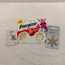 Hearing Aid Battery Lot Energizer Size 10 Power One Equate Size 312 20 Count