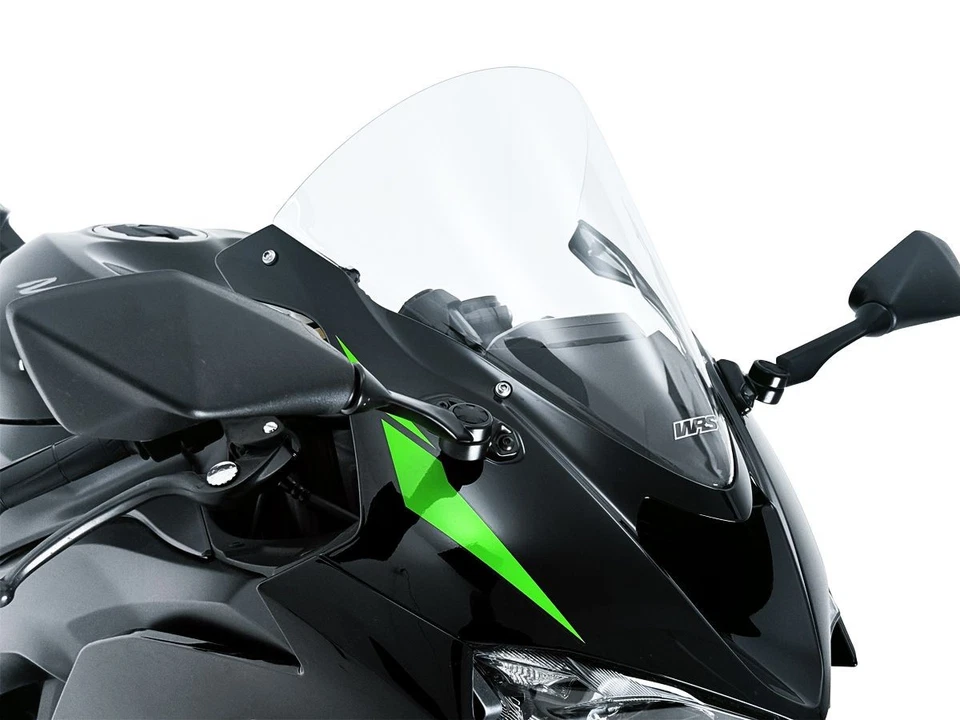 BULLE DE COURSE TRANSPARENT WRS POUR KAWASAKI ZX-6R 2024-2025 - Photo 2/4