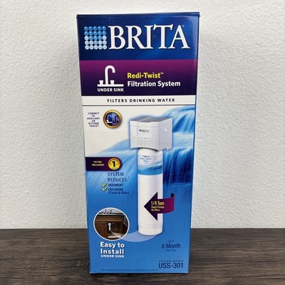 BRITA Redi-Twist Under Sink Drinking Water Filtration System Filter USS-301 New