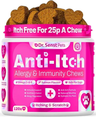 DR. SENST PETS Dr. Senst Anti-Itch Dog Chews Vet Approved Allergy & Immunity | 120 Chews