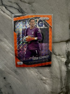 2025-26 Panini Prizm FIFA Soccer Yann Sommer Orange Mosaic Prizm #79, 003/299