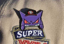 San Francisco 49ers Gengar Pokémon Hat Pin enamel sf bayfitteds
