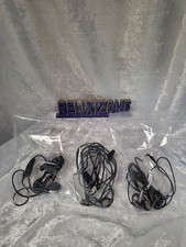 Mixed Wired Earbud Headphones Bundle 3 Pairs OEM Assorted Connectors Tested