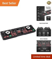 DJ2GO2 Touch - Portable DJ Controller with Ac...