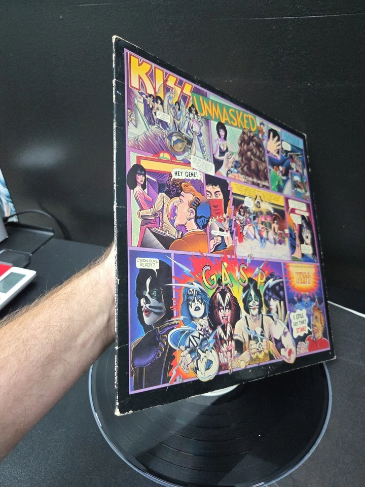 Kiss Unmasked Lp Vinyl 1980 OG 1st 'Sterling' Press W/Black Insert VG/VG Wax - Image 4 of 4