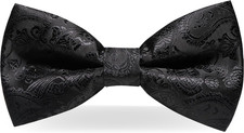 JEMYGINS Mens Pre-Tied Paisley Bow Tie for Wedding Party Adjustable Bowties