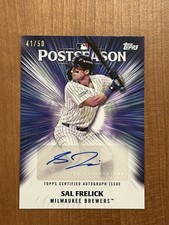 Topps 2025 Series 2 Postseason Sal Frelick Autograph #PPA-SR Brewers /50