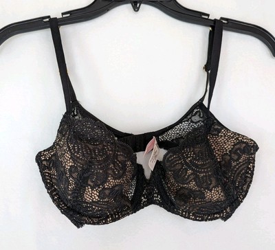 Victorias Secret Bra Sz 34 C Very Sexy  Black Eyelashlace