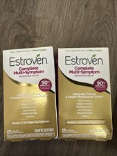 2x Estroven Complete Multi-Symptom Menopause Relief 28 Caplets NEW SHIPS FAST